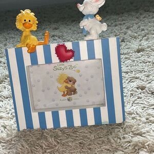 Little Suzy's Zoo Witzy Duck & Lulla Bunny Keepsake Photo Frame 4"x6"